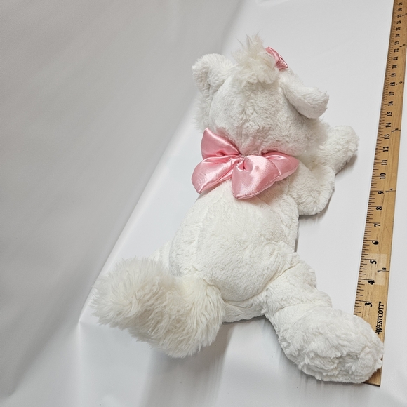 Disney Parks Aristocats Marie Plush White Kitty Cat Pink Bow Stuffed Animal - Picture 6 of 10